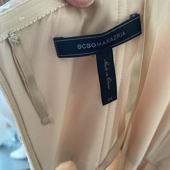 BCBGMAXAZRIA Elle Strapless Floral Print and Lace Gown Size 4 - Picture 10 of 16